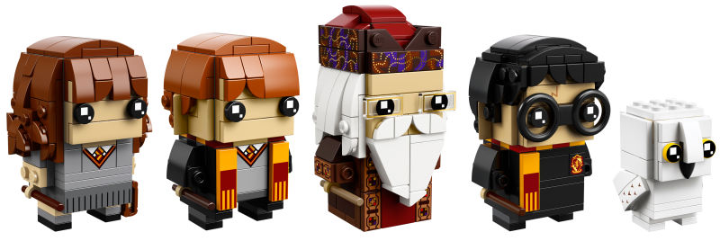 First Batch of Harry Potter LEGO BrickHeadz - Hermione, Ron, Dumbledore, Harry, and Hedwig