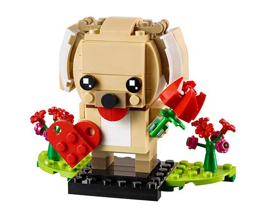 Valentine's Puppy BrickHeadz 40354