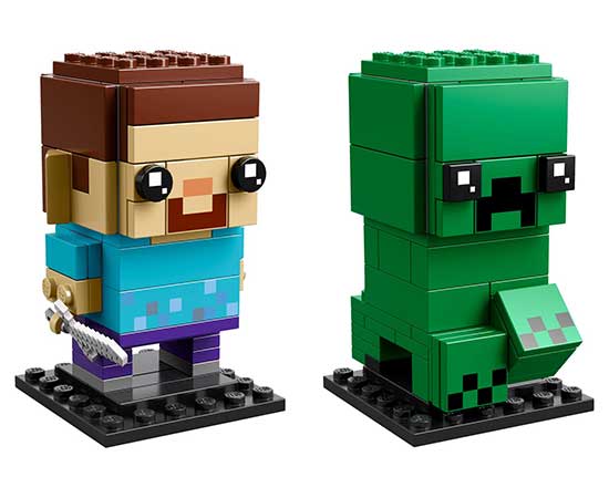 Minecraft Steve & Creeper BrickHeadz 41612